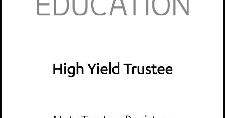 GEMS Education High Yield Trustee Tombstone