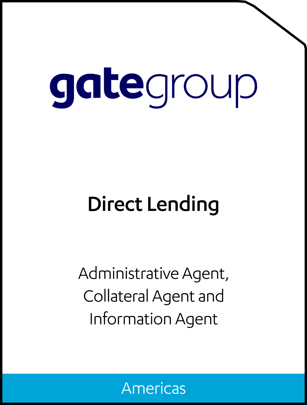 Gategroup Direct Lending Tombstone