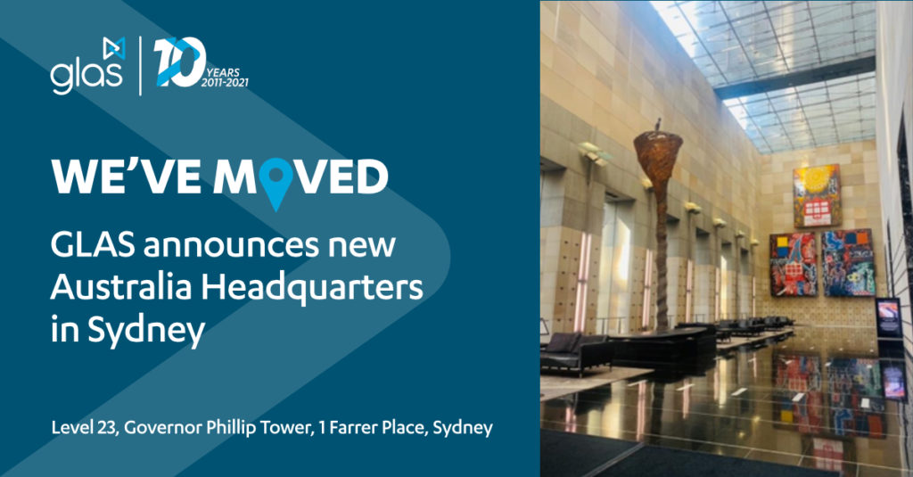 Our Sydney office has moved! GLAS Announces New Australia Headquarters