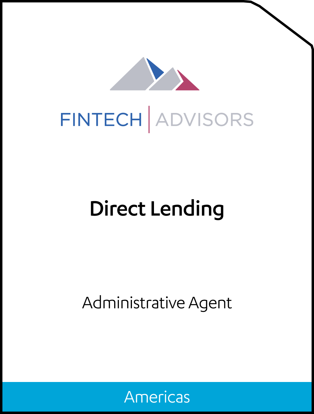 FinTech Advisors Direct Lending Tombstone