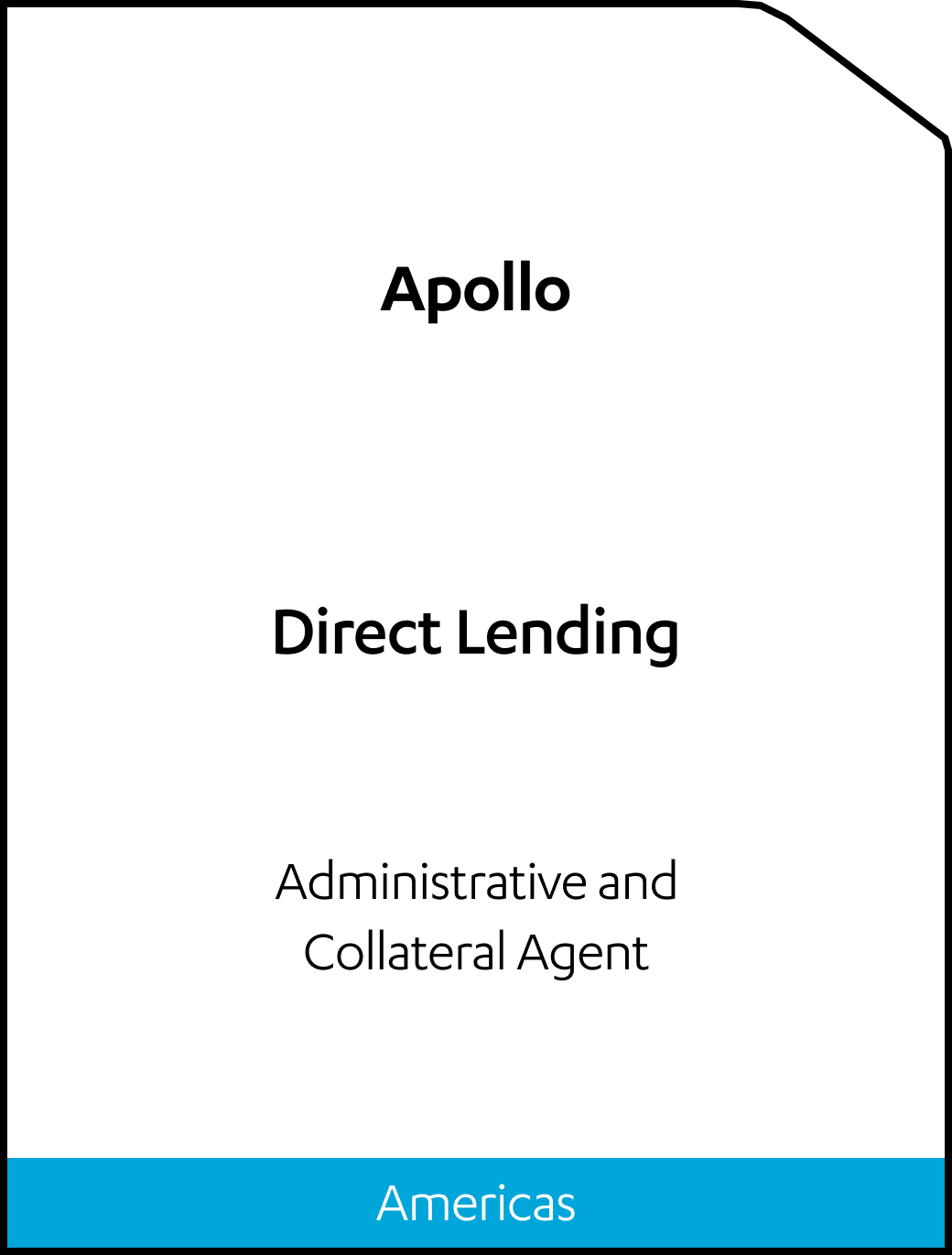 Apollo Direct Lending Tombstone