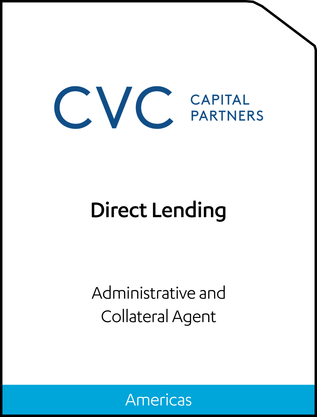 CVC Capital Partners Direct Lending Tombstone