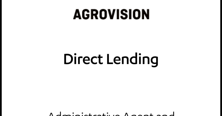 Agrovision Direct Lending Tombstone