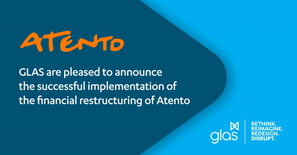 GLAS are pleased to announce the successful implementation of the financial restructuring of Atento