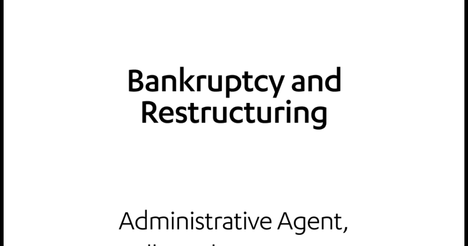 Advanz Pharma Bankruptcy and Restructuring Tombstone