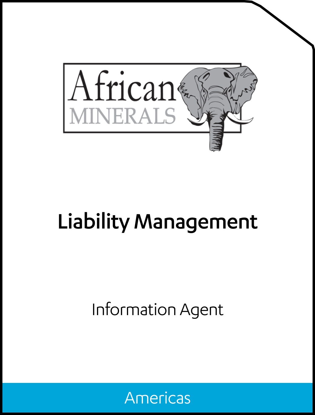 African Minerals Liability Management Tombstone